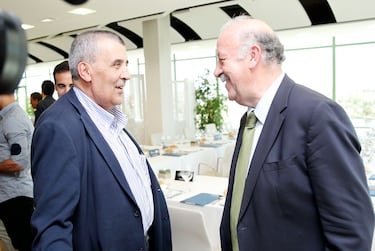 En 2015 con Vicente del Bosque.