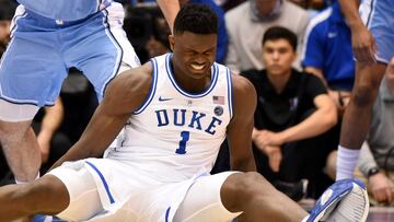 Se acaba la alarma: Zion, favorito a ser número 1 del Draft NBA, sólo tiene un esguince de rodilla