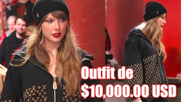 El outfit de más de 10,000 dolarles de Taylor Swift en la final de conferencia de la AFC
