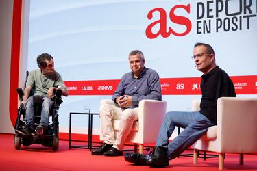Javier Martínez Fernández - Aceytuno. Licenciado en ADE con Luis Leardy, Director de Comunicación del Comité Paralímpico Español y Javier Hernández, Paralímpico y periodista.