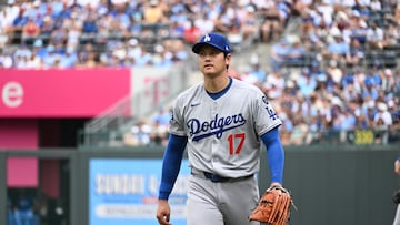 Shohei Ohtani subió al montículo por tercera vez desde que es jugador de los Dodgers y logró colgar la argolla en las dos entradas en la que trabajó.