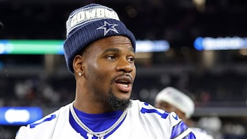 ARLINGTON, TEXAS - AUGUST 16: Micah Parsons #11 of the Dallas Cowboys stands on the field following an NFL Preseason 2025 game against the Baltimore Ravens at AT&T Stadium on August 16, 2025 in Arlington, Texas. Stacy Revere/Getty Images/AFP (Photo by Stacy Revere / GETTY IMAGES NORTH AMERICA / Getty Images via AFP)