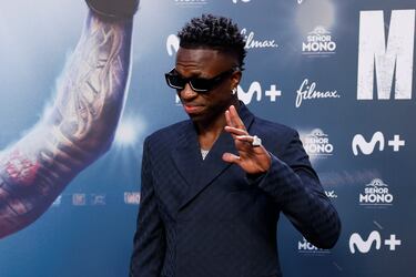 Vinicius, Carvajal y Courtois, protagonistas en la alfombra roja de la película de Ilia Topuria