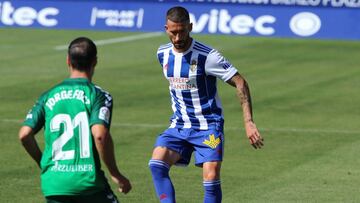 Óscar Sielva, ante el Castellón.