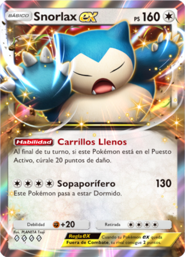 pokemon tcg pocket arboleda de eevee a3b snorlax ex