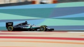 Hamilton se llevó la pole en Bahrain.