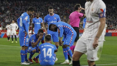 Lesión de Llorente en el Pizjuán.