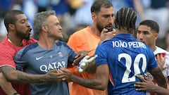 Las imágenes del tortazo de Luis Enrique a João Pedro