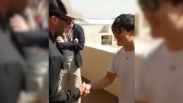 Yuki Tsunoda cumple sueño con Jason Statham