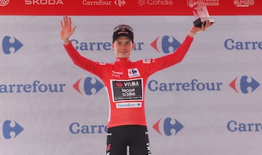 Jonas Vingegaard, el lider de la Vuelta.