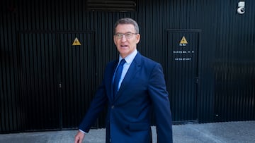 El presidente del Partido Popular y candidato a la Presidencia del Gobierno, Alberto Núñez Feijóo, a su llegada a un acto con las candidaturas al Congreso y al Senado por Madrid, en el Faro de Moncloa, a 17 de julio de 2023, en Madrid (España). Durante el encuentro, se han presentado las candidaturas al Congreso y al Senado por Madrid de cara a las elecciones generales del 23 de julio.
17 JULIO 2023;PP;CONGRESO;SENADO;23J
Alberto Ortega / Europa Press
17/07/2023