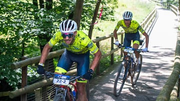 UCI Linbikes Lefa during the race , in stage 2,ANDORRA EPIC SERIES