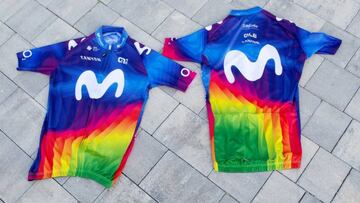 El Movistar lucirá en la Strade Bianche su maillot solidario