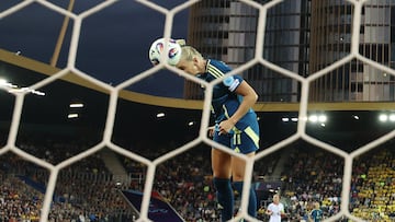 Soccer Football - UEFA Women's Euro 2025 - Group C - Poland v Sweden - Stadion Allmend, Lucerne, Switzerland - July 8, 2025 Sweden's Stina Blackstenius scores their first goal REUTERS/Matthew Childs