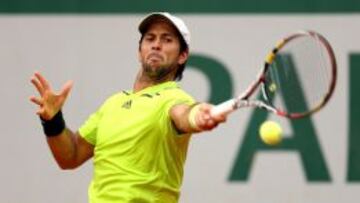 Fernando Verdasco en su largo partido frente al uruguayo Pablo Cuevas.