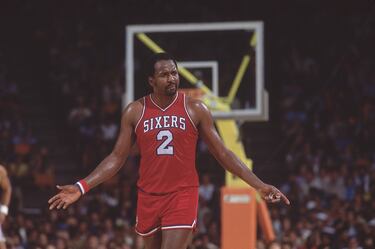 Moses Malone jugador de los Philadelphia 76ers