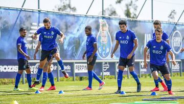 Entrenamiento del Oporto.