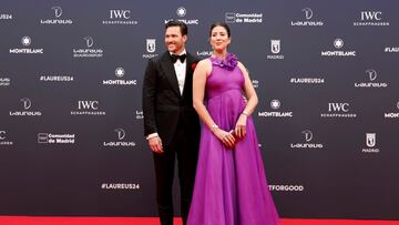 La tenista española Garbiñe Muguruza con su pareja, Arthur Borges.