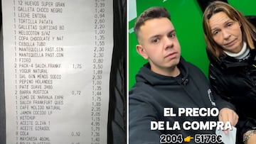 Van al Mercadona para hacer una compra que en 2004 costaba 50€ y muestran lo que vale hoy
