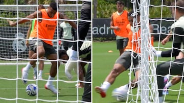 ¿Debate con Mbappé? Pues contesta con este bestial gesto técnico en el entrenamiento: golazo