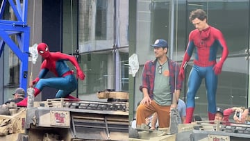 Tom Holland ya se prepara en el set para la nueva película de Spider-Man “Un Nuevo día”