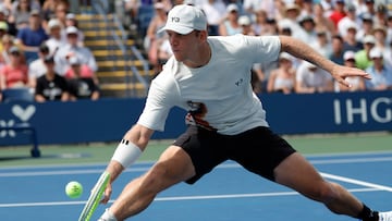 Alejandro Davidovich, contra Alexander Shevchenko en el US Open.