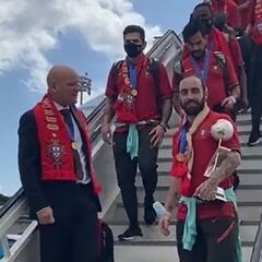 Portugal recibe a sus héroes