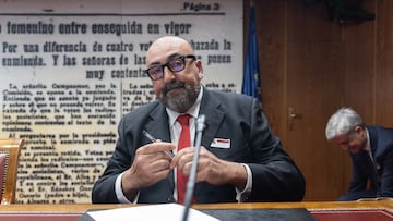 MADRID, SPAIN - APRIL 22: The former advisor of the former Minister Jose Luis Abalos, Koldo Garcia, appears in the Senate Commission on the investigation of the masks during the COVID-19, on 22 April, 2024 in Madrid, Spain. The appearances in the commission of inquiry on the purchase of health material during the pandemic have started today in the Congress and in the Senate. As with all the other appearances, the former advisor to Abalos is obliged to appear before the commission, but he is not obliged to respond to the parliamentary groups as he is under investigation by the Audiencia Nacional (National High Court). Koldo has also appeared with other possible cases of corruption, derived from the plot investigated in Operation Delorme. (Photo By Eduardo Parra/Europa Press via Getty Images)