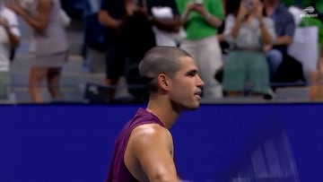 La nueva celebración de Alcaraz que trae loco a todo el US Open: está en modo superestrella