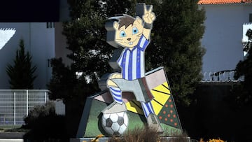 VVista a la entrada de la Universidad del Fútbol y Ciencias del Deporte (UFD) del club de fútbol Pachuca.