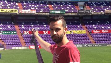 Alberto Guitián, presentado como jugador del Real Valladolid