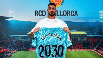 Leo Román, portero del RCD Mallorca, renovado hasta 2030.