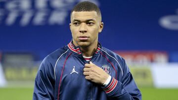 Kylian Mbappe of PSG during the French championship Ligue 1 football match between Olympique Lyonnais (Lyon) and Paris Saint-Germain on January 9, 2022 at Groupama stadium in Decines-Charpieu near Lyon, France - Photo Jean Catuffe / DPPI
AFP7
09/01/202