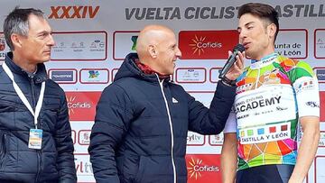 Cimolai, líder de la Vuelta a Castilla y León.