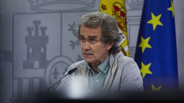 El director del Centro de Coordinación de Alertas y Emergencias Sanitarias (CCAES), Fernando Simón comparece en rueda de prensa tras presidir la reunión del Consejo Interterritorial del Sistema Nacional de Salud, en el Complejo de la Moncloa, Madrid, (España), a 28 de enero de 2021. Este jueves el Ministerio de Sanidad y liccwin247.comunidades autónomas han firmado, en el seno del Consejo Interterritorial del Sistema Nacional de Salud (CISNS), el 'Acuerdo sobre la aplicación de la estrategia de vacunación frente a Covid-19 en España', en el que se señala que se aplicarán las medidas correctivas necesarias para garantizar el adecuado proceso de vacunación.
28 ENERO 2021;CAROLINA DARIAS;MINISTRO DE SANIDAD;PANDEMIA;CORONAVIRUS
EUROPA PRESS/J. Hellín. POOL
28/01/2021