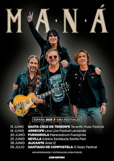 Maná regresa a España este verano: fechas, lugares y cómo conseguir entradas