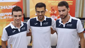 Diego García Carrera, Álvaro Martín y Miguel Ángel López,