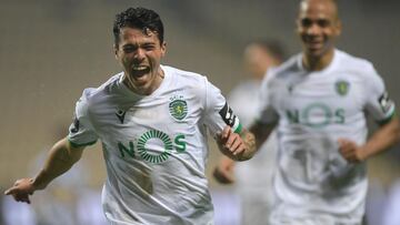 Pedro Porro celebró así el golazo que le marcó al Boavista.