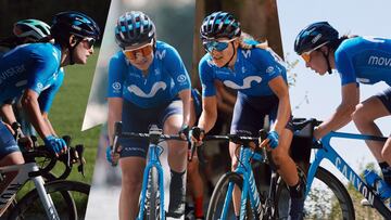 Renovación de cuatro corredoras del Movistar Team.