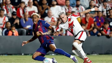 31/08/2025 PARTIDO PRIMERA DIVISION
RAYO VALLECANO - BARCELONA
LAMINE YAMAL PEP CHAVARRIA