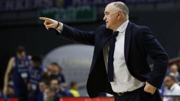 Pablo Laso, durante un partido de la Liga Endesa.