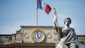Exterior view of the French National Assembly before the first round of the early French parliamentary elections, in Paris, France, June 27, 2024. REUTERS/Benoit Tessier