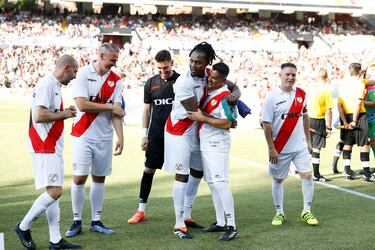 Trashorras, De Quintana, Cobeño, Manucho, Míchel y Cota.