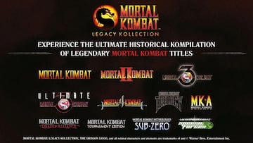 mortal kombat legacy kollection juegos incluidos