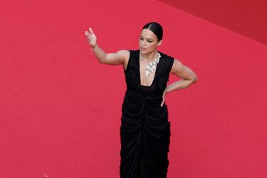 Michelle Rodriguez en la alfombra roja de  "The History of Sound".