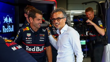 Laurent Mekies, el Silverstone durante su primer día como jefe de Red Bull.