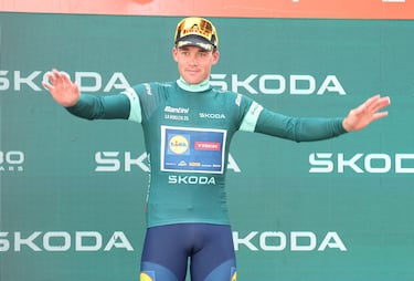 Mad Pedersen, líder en la clasificación por puntos. 
 