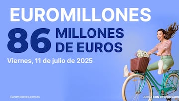 Euromillones: comprobar los resultados del sorteo de hoy, viernes 11 de julio