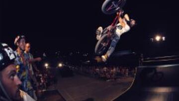 Un biker, en una prueba
