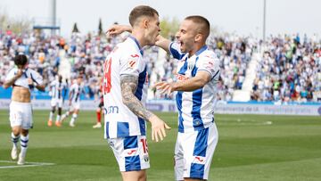 17/03/24 PARTIDO SEGUNDA DIVISION
CD LEGANES - CD MIRANDES
DIEGO CELEBRA EL 2-0 GOL ALEGRIA